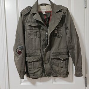 Diesel mens green military style jacket mens small